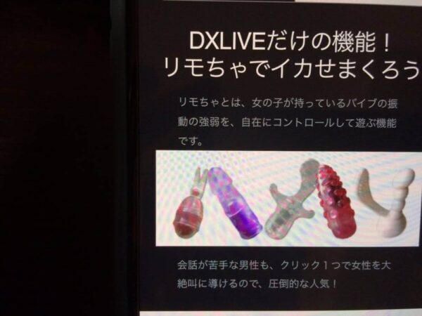 DXLIVEにはリモコン操作で動くバイブ機能がある